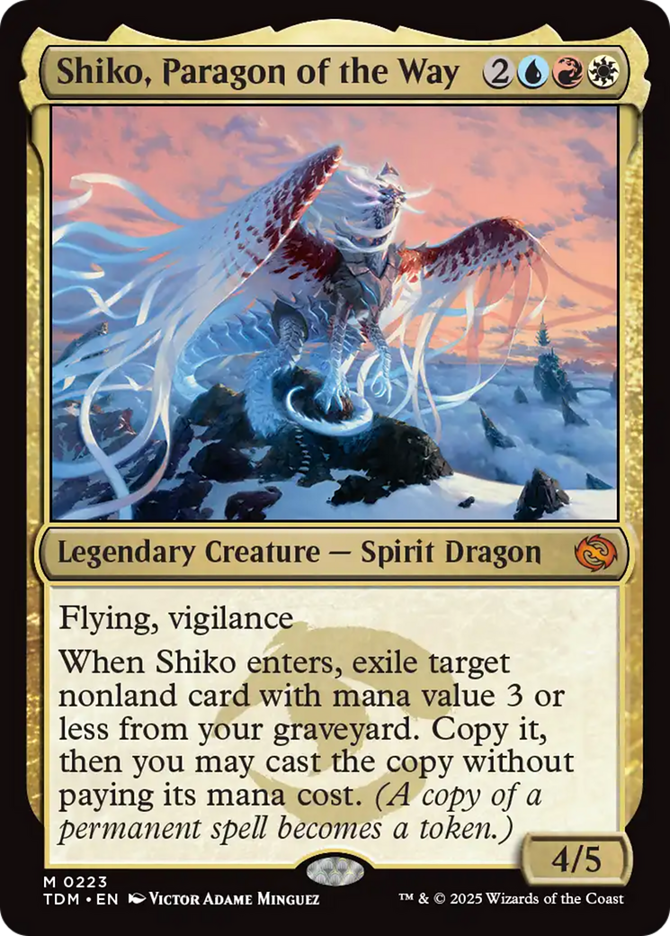 Shiko, Paragon of the Way  (TDM-223) - [Tarkir: Dragonstorm] - Trinity Hobby