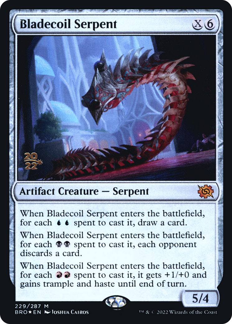 Bladecoil Serpent [The Brothers' War Prerelease Promos] - Trinity Hobby