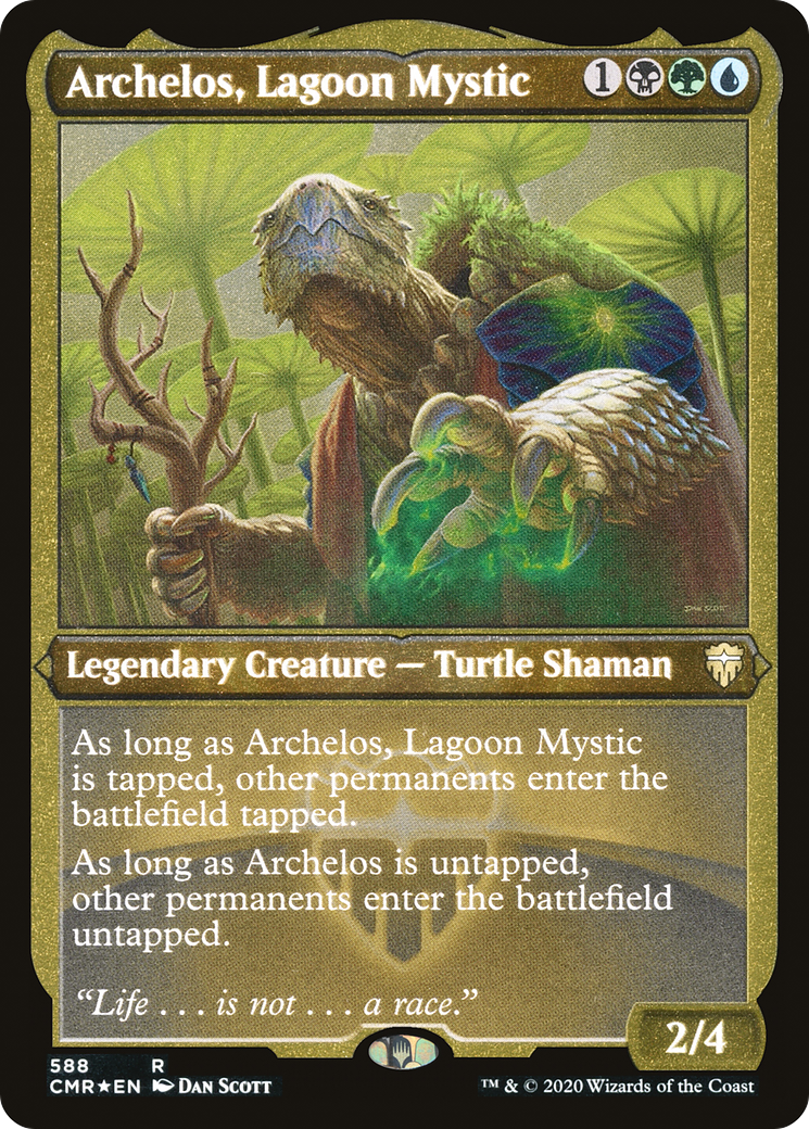 Archelos, Lagoon Mystic (CMR-588) - [Commander Legends] Foil - Trinity Hobby