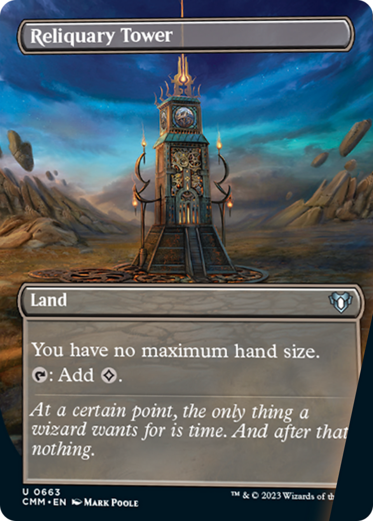 Reliquary Tower (Borderless Alternate Art) [Commander Masters] - Trinity Hobby