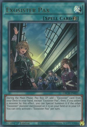 Exosister Pax [GRCR-EN021] Ultra Rare - Trinity Hobby