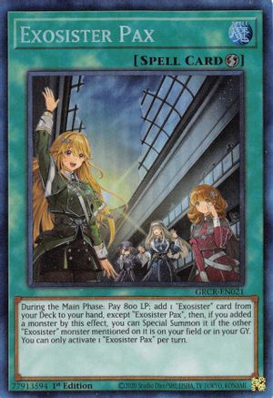Exosister Pax [GRCR-EN021] Collector's Rare - Trinity Hobby