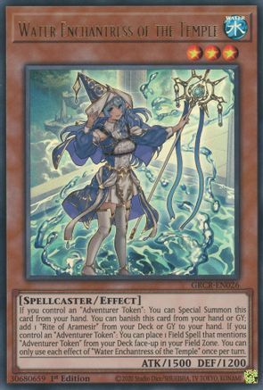 Water Enchantress of the Temple [GRCR-EN026] Ultra Rare - Trinity Hobby