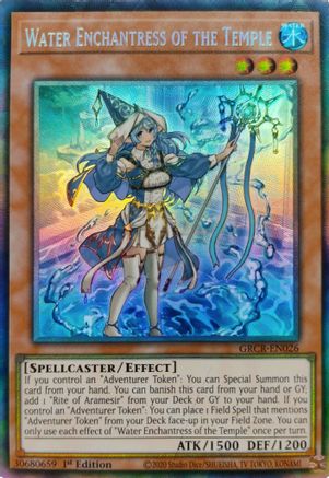 Water Enchantress of the Temple [GRCR-EN026] Collector's Rare - Trinity Hobby