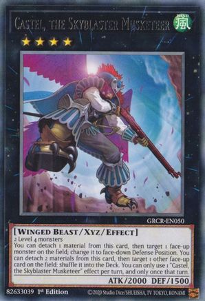 Castel, the Skyblaster Musketeer [GRCR-EN050] Rare - Trinity Hobby