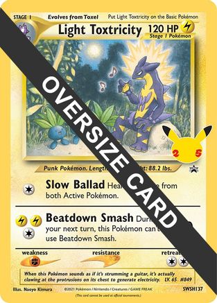 Light Toxtricity (SWSH137) (Jumbo Card) [Sword & Shield: Black Star Promos] - Trinity Hobby