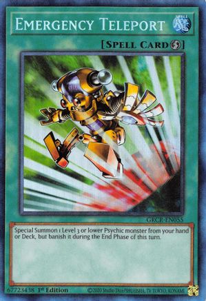 Emergency Teleport [GRCR-EN055] Collector's Rare - Trinity Hobby
