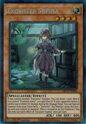 Exosister Sophia [GRCR-EN016] Collector's Rare - Trinity Hobby