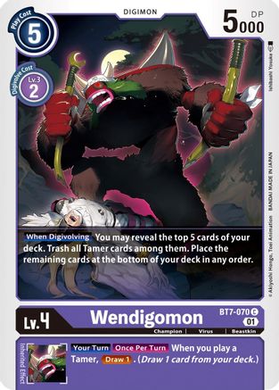 Wendigomon [BT7-070] [Next Adventure] - Trinity Hobby