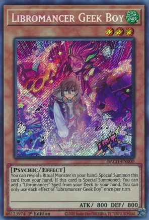 Libromancer Geek Boy [BACH-EN000] Secret Rare - Trinity Hobby
