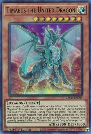 Timaeus the United Dragon [BACH-EN003] Ultra Rare - Trinity Hobby
