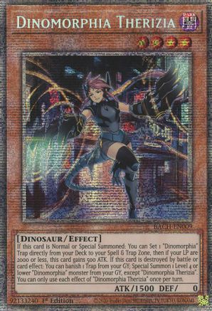 Dinomorphia Therizia [BACH-EN009] Starlight Rare - Trinity Hobby