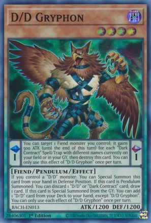 D/D Gryphon [BACH-EN013] Super Rare - Trinity Hobby