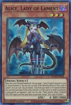 Alice, Lady of Lament [BACH-EN028] Super Rare - Trinity Hobby