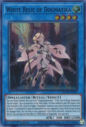 White Relic of Dogmatika [BACH-EN035] Super Rare - Trinity Hobby
