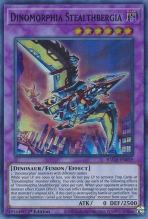 Dinomorphia Stealthbergia [BACH-EN039] Super Rare - Trinity Hobby