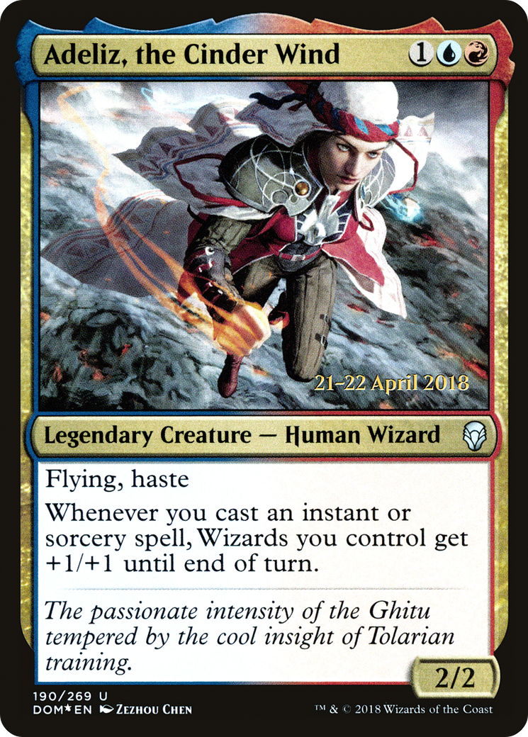 Adeliz, the Cinder Wind [Dominaria Prerelease Promos] - Trinity Hobby