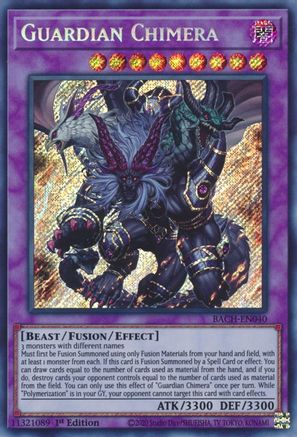Guardian Chimera [BACH-EN040] Secret Rare - Trinity Hobby