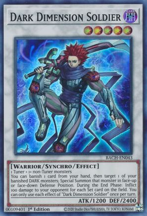 Dark Dimension Soldier [BACH-EN043] Super Rare - Trinity Hobby