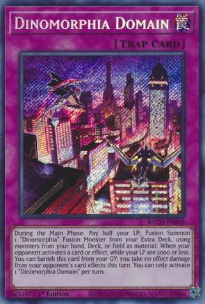 Dinomorphia Domain [BACH-EN068] Secret Rare - Trinity Hobby
