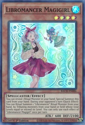 Libromancer Magigirl [BACH-EN086] Super Rare - Trinity Hobby