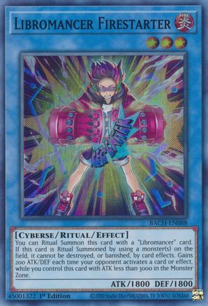 Libromancer Firestarter [BACH-EN088] Super Rare - Trinity Hobby