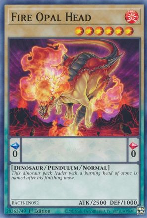Fire Opal Head [BACH-EN092] Common - Trinity Hobby