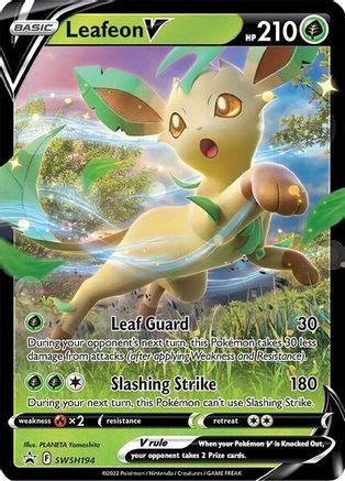 Leafeon V (SWSH194) [Sword & Shield: Black Star Promos] - Trinity Hobby