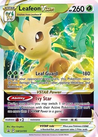 Leafeon VSTAR (SWSH195) [Sword & Shield: Black Star Promos] - Trinity Hobby