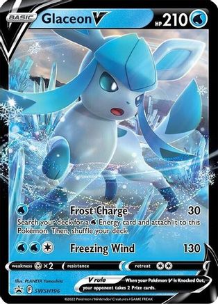 Glaceon V (SWSH196) [Sword & Shield: Black Star Promos] - Trinity Hobby