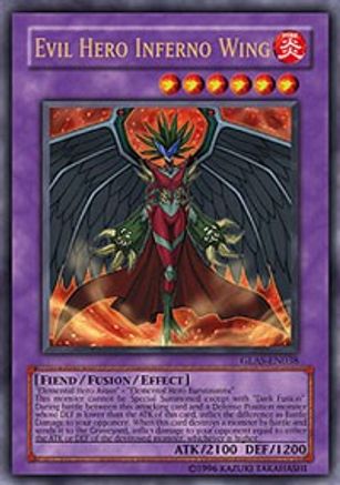 Evil Hero Inferno Wing [GLAS-EN038] Ultra Rare - Trinity Hobby
