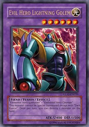 Evil Hero Lightning Golem [GLAS-EN039] Ultra Rare - Trinity Hobby