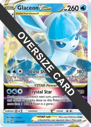 Glaceon VSTAR (SWSH197) (Jumbo Card) [Sword & Shield: Black Star Promos] - Trinity Hobby