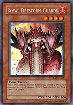 Royal Firestorm Guards [GLAS-EN087] Secret Rare - Trinity Hobby