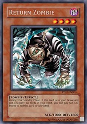 Return Zombie [PP01-EN006] Secret Rare - Trinity Hobby