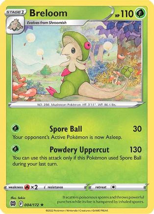 Breloom (004/172) [Sword & Shield: Brilliant Stars] - Trinity Hobby