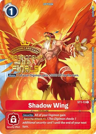 Shadow Wing [ST1-13] (2021 Championship Finals Tamer's Evolution Pack) [Starter Deck: Gaia Red Promos] - Trinity Hobby