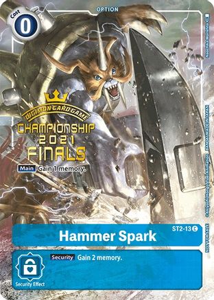 Hammer Spark [ST2-13] (2021 Championship Finals Tamer's Evolution Pack) [Starter Deck: Cocytus Blue Promos] - Trinity Hobby