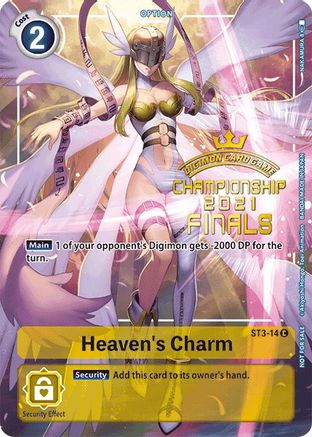Heaven's Charm [ST3-14] (2021 Championship Finals Tamer's Evolution Pack) [Starter Deck: Heaven's Yellow Promos] - Trinity Hobby