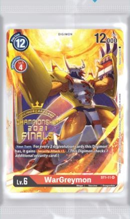 Championship 2021 Finals Event Pack Alt-Art Gold Stamp Set - [Digimon Promotion Cards]