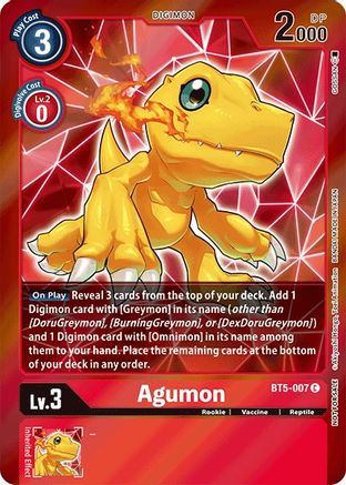 Agumon [BT5-007] (Event Pack 2) [Battle of Omni] - Trinity Hobby