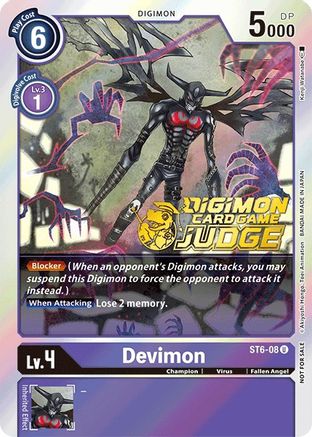 Devimon [ST6-08] (Judge Pack 1) [Starter Deck: Venomous Violet] - Trinity Hobby
