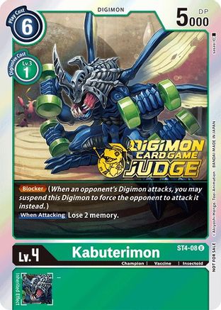 Kabuterimon [ST4-08] (Judge Pack 1) [Starter Deck: Giga Green Promos] - Trinity Hobby