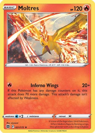 Moltres (021/172) [Sword & Shield: Brilliant Stars] - Trinity Hobby