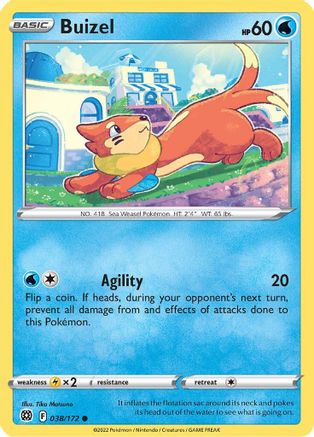 Buizel (038/172) [Sword & Shield: Brilliant Stars] - Trinity Hobby