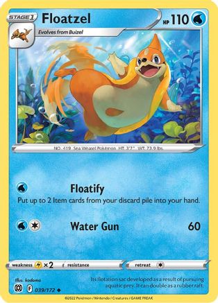 Floatzel (039/172) [Sword & Shield: Brilliant Stars] - Trinity Hobby
