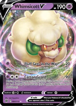 Whimsicott V (064/172) [Sword & Shield: Brilliant Stars] - Trinity Hobby