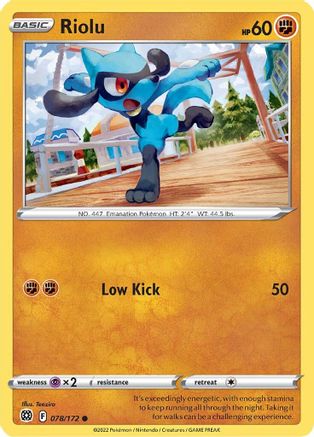 Riolu (078/172) [Sword & Shield: Brilliant Stars] - Trinity Hobby