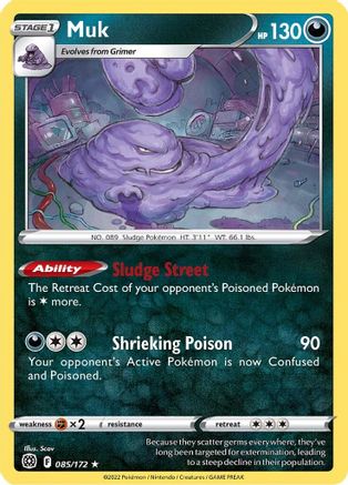 Muk (085/172) [Sword & Shield: Brilliant Stars] - Trinity Hobby
