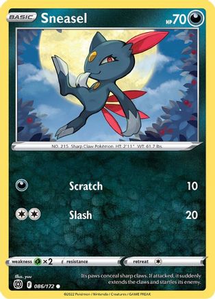Sneasel (086/172) [Sword & Shield: Brilliant Stars] - Trinity Hobby